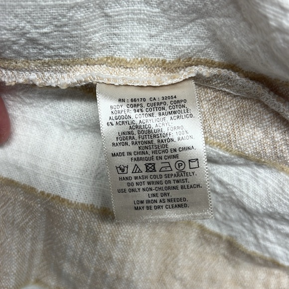 Maeve Anthropologie Striped Tonal  MIDI Dress Size XS Pockets Sleeveless‎ - Picture 7 of 8